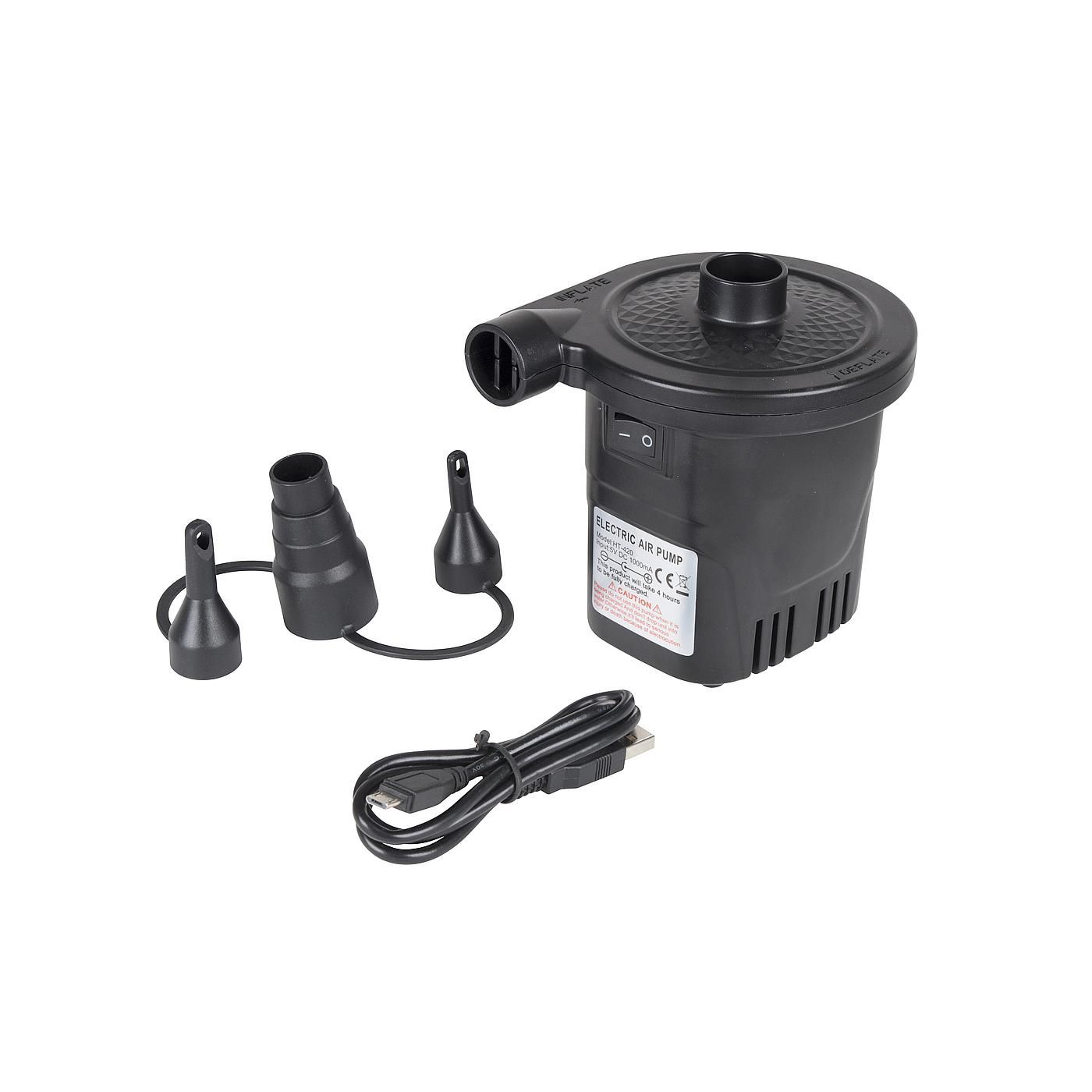 Bo-Camp USB 250 ltr/min Elektrische Wiederaufladbare Pumpe