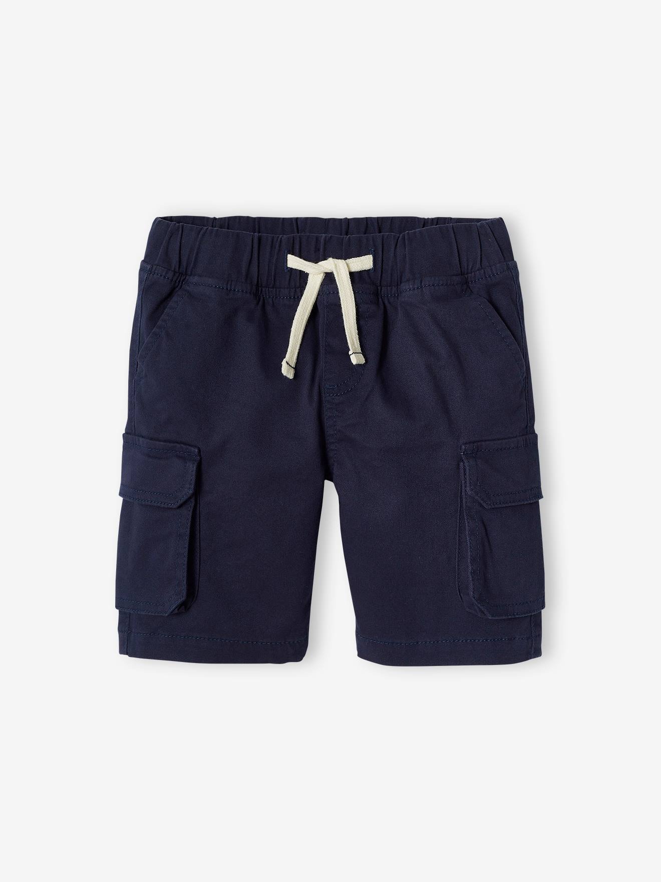 Short battle garçon facile à enfiler beige