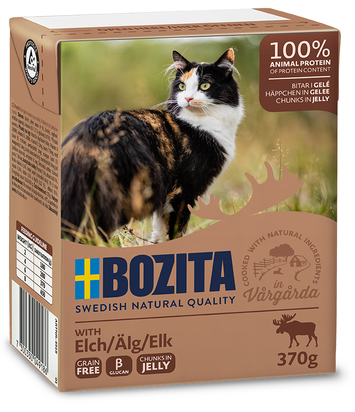 BOZITA Nassfutter BOZITA Häppchen in Gelee 6x370g Elch