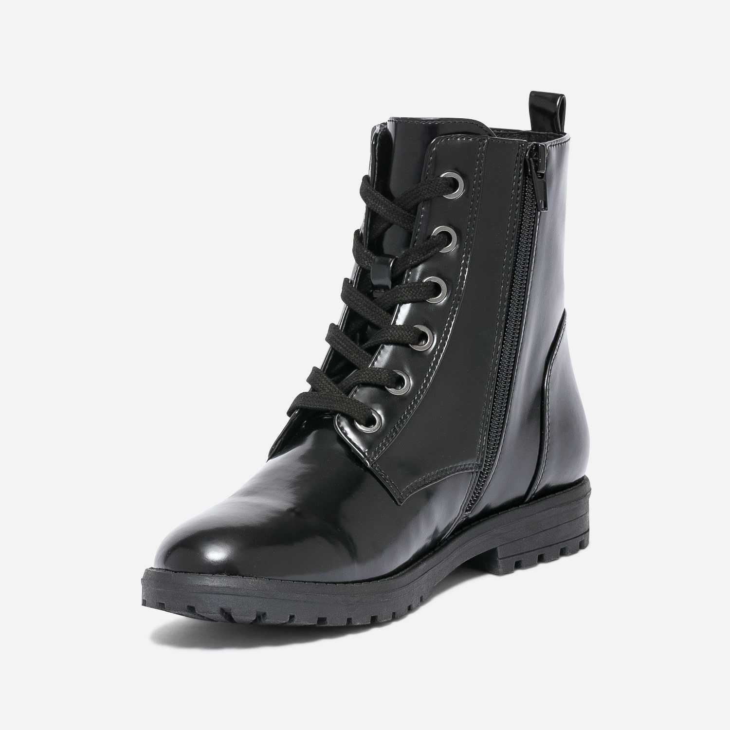 Bottine noire à zip