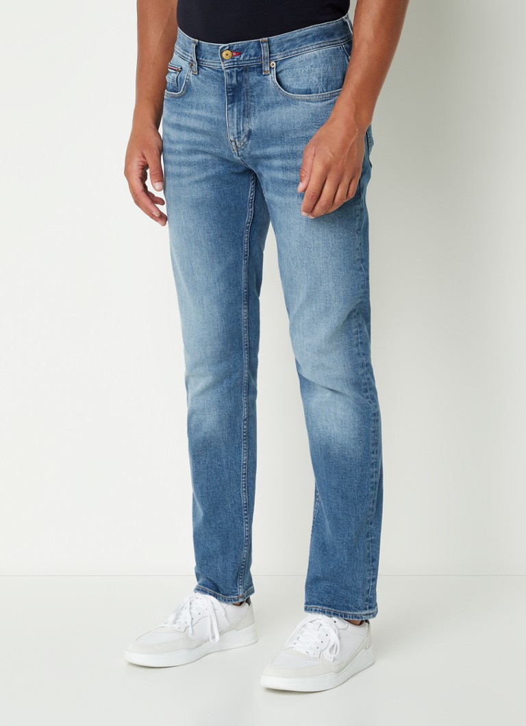 Jeansy Tommy Hilfiger z prostą nogawką, średnie wyblaknięcie