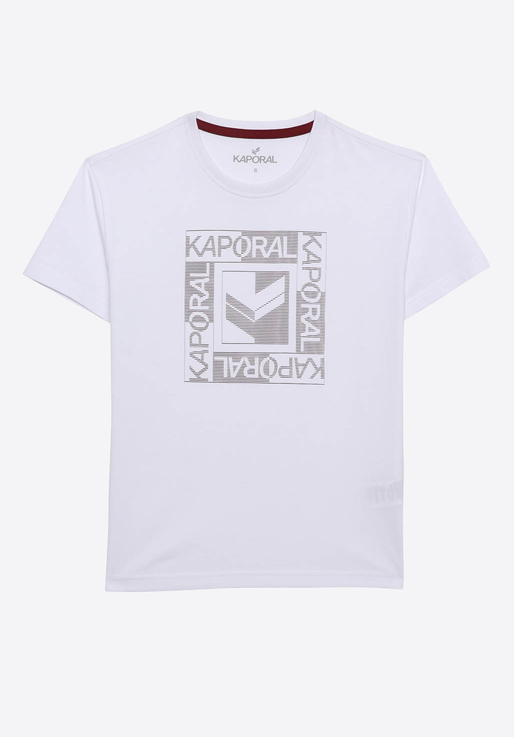 ELAGO  T-shirt blanc garçon 100% coton