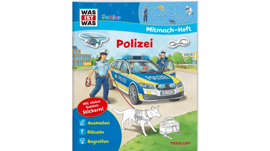 WAS IST WAS Junior Mitmach-Heft. Polizei