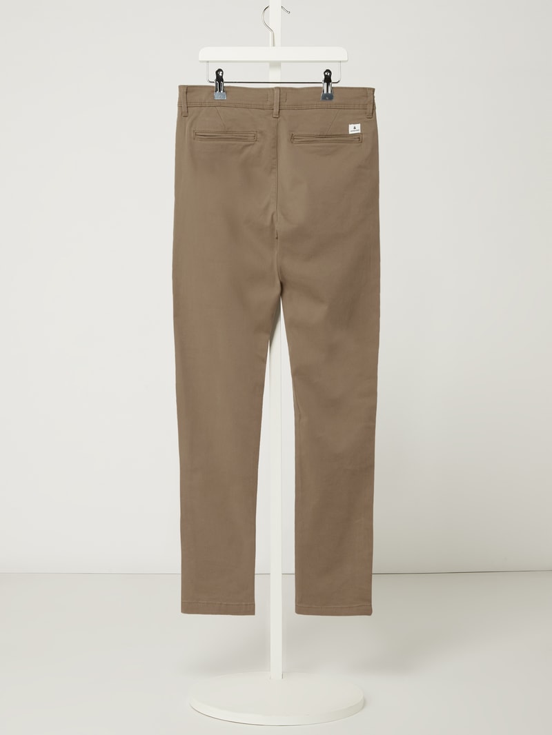 Slim Fit Chino mit Stretch-Anteil Modell 'Marco' in beige