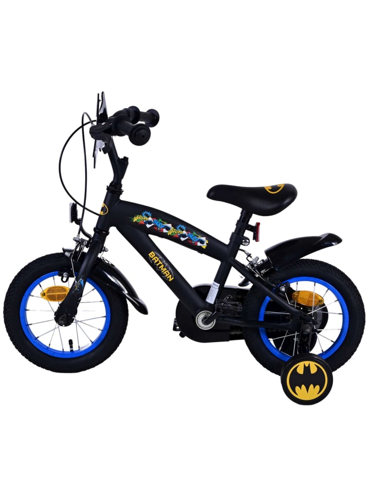 Volare Kinderfahrrad Batman für Jungen 12 Zoll Kinderrad in Schwarz Fahrrad 3 Jahre günstig kaufen onesize