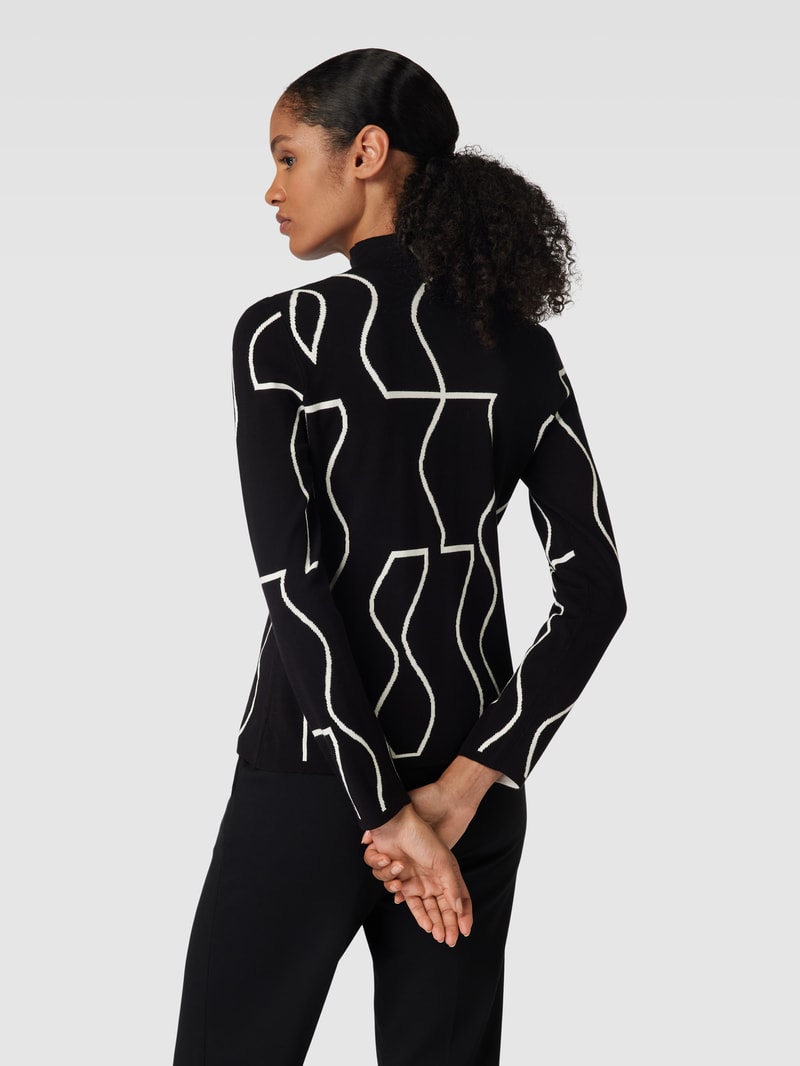 Pullover mit Turtleneck in schwarz