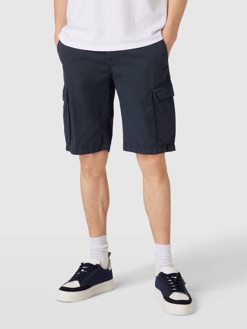 Shorts mit Cargotaschen in marineblau