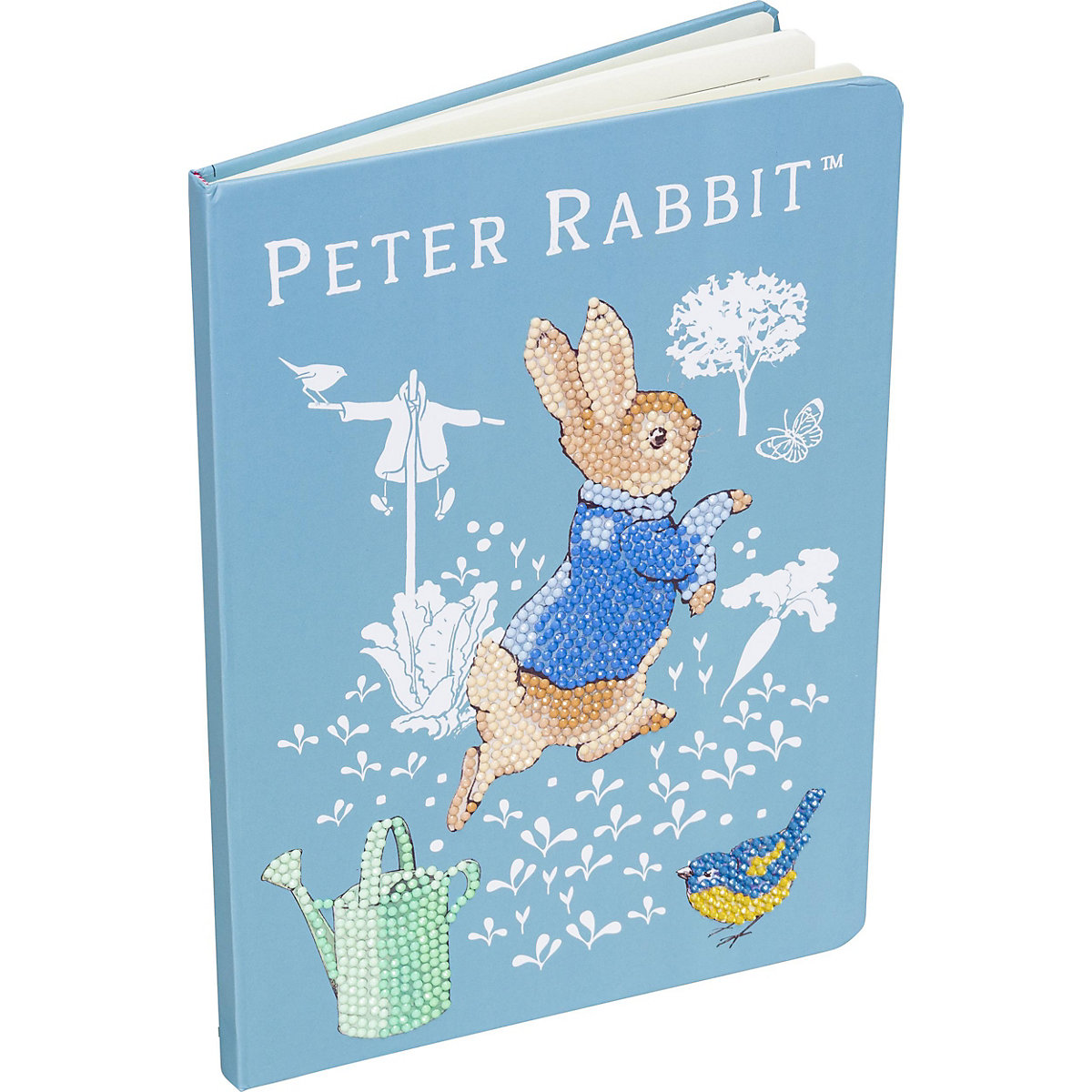 Peter Rabbit Crystal Art Notizbuch 18x26cm