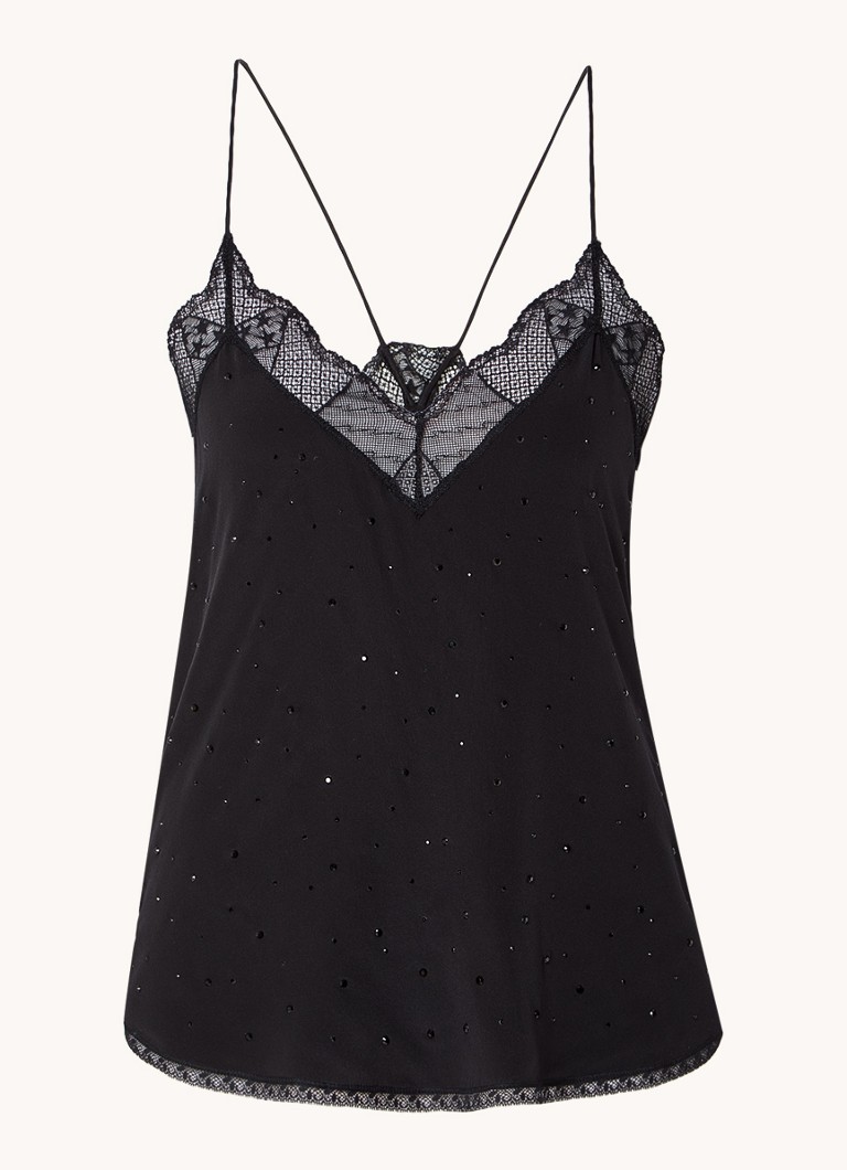 Cămașă Christy de Zadig&Voltaire decorată cu model pedrería.