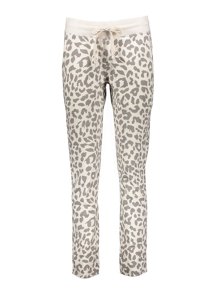 Juvia Sweathose in Creme/ Grau günstig kaufen