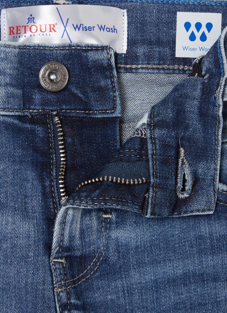 Pantaloni scurți drepți Reven din denim