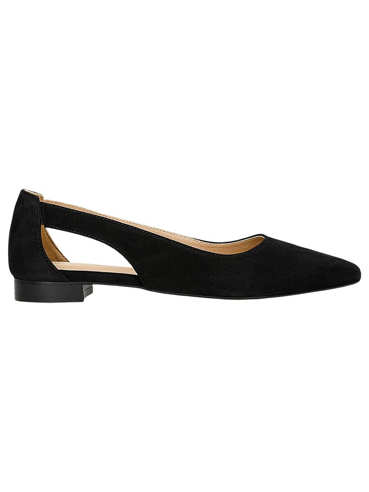 Wojas Leder-Ballerinas in Schwarz günstig kaufen