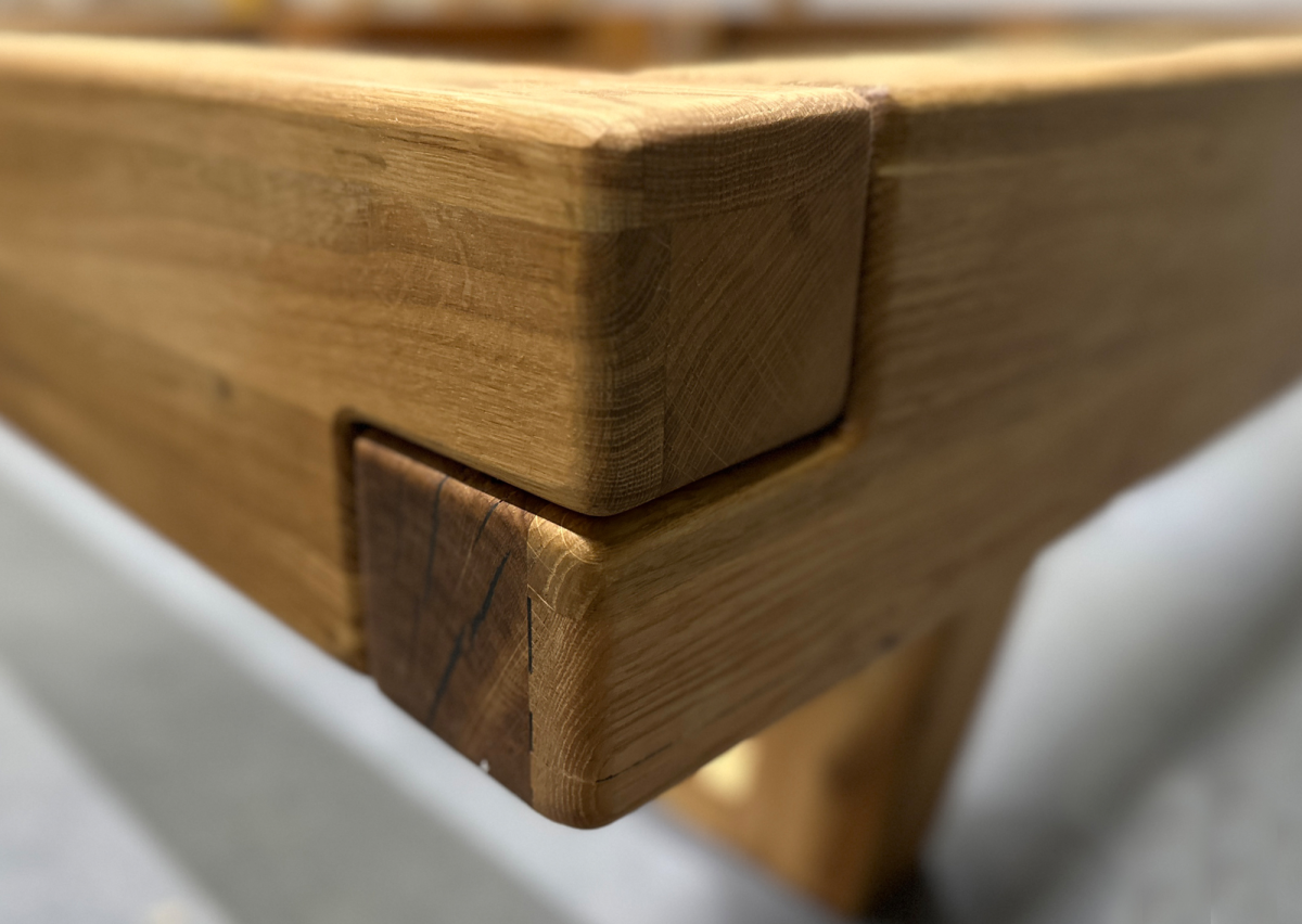 Doppelbett BE-0589 Wildeiche 180 x 200 cm