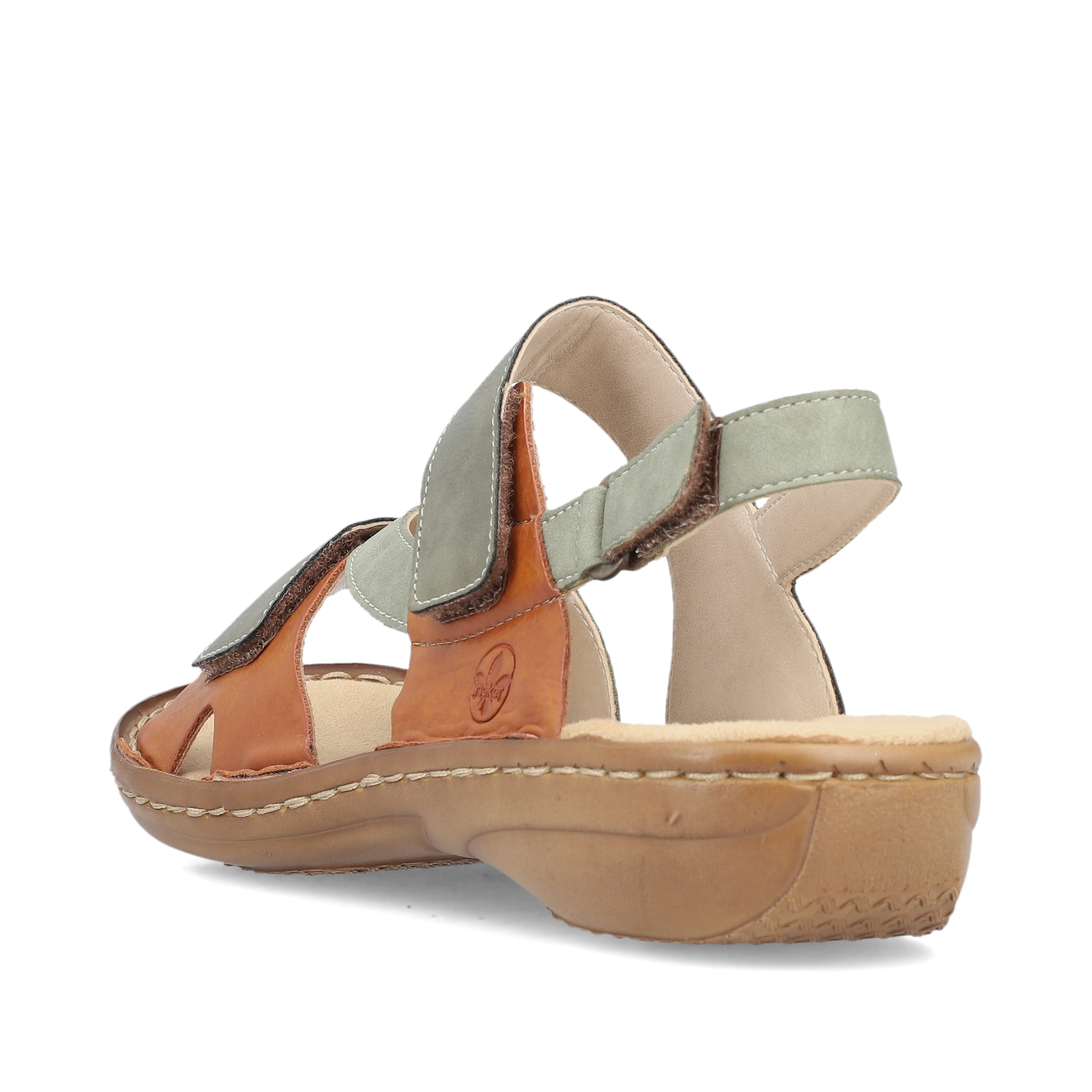 Rieker Damen Riemchensandalen grüngrau