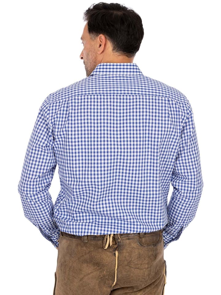 Gipfelstürmer Trachtenhemd 420007-2602 in blau günstig kaufen