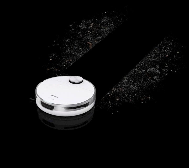 Samsung Saugroboter Jet Bot+ VR30T85513W/WA, 60 W, beutellos, mit Clean Station und LiDAR Sensor