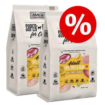 Sparpaket MAC's Superfood for Cats 2 x 7 kg