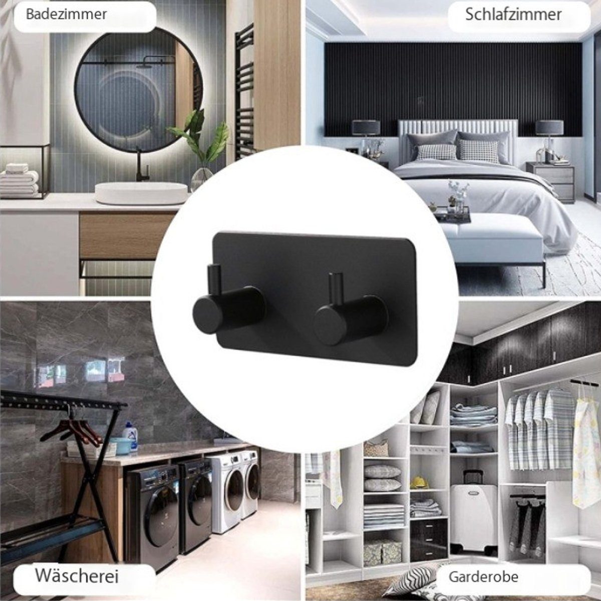 LENBEST Wandhaken Wandhaken Home Handtuchhaken Bad, zum Aufhängen von Handtüchern, (1-St)