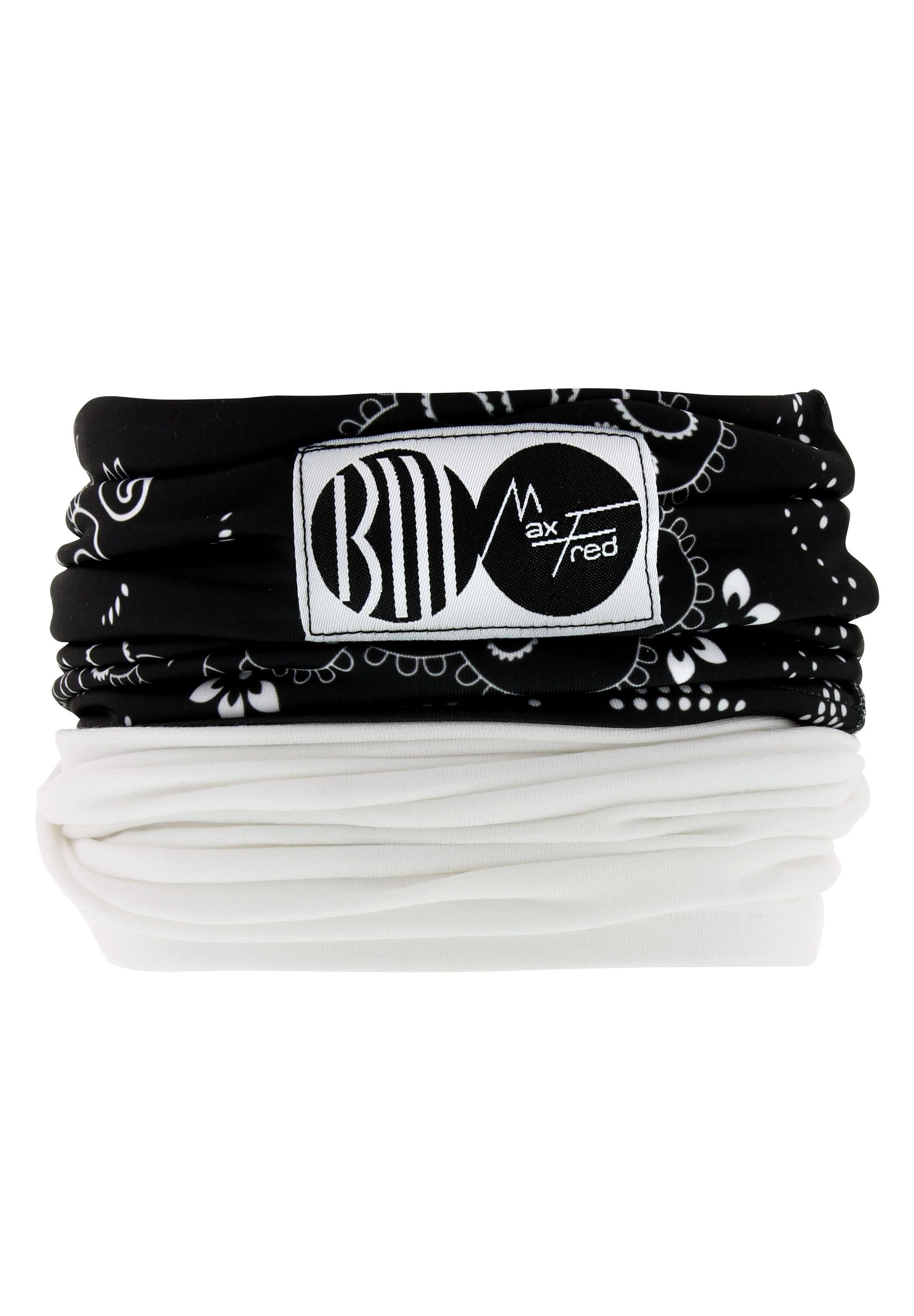 Maxfred Multifunktionstuch Bamboo paisley Multifunktionstuch, Elastisch, Nachhaltig, geringe Geruchsaufnahme, Ultraweich