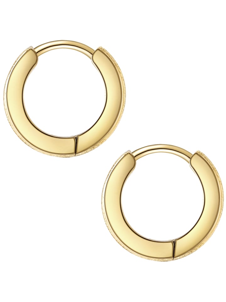Eastside NY Creolen Edelstahl gelbgold in gelbgold günstig kaufen 1 cm
