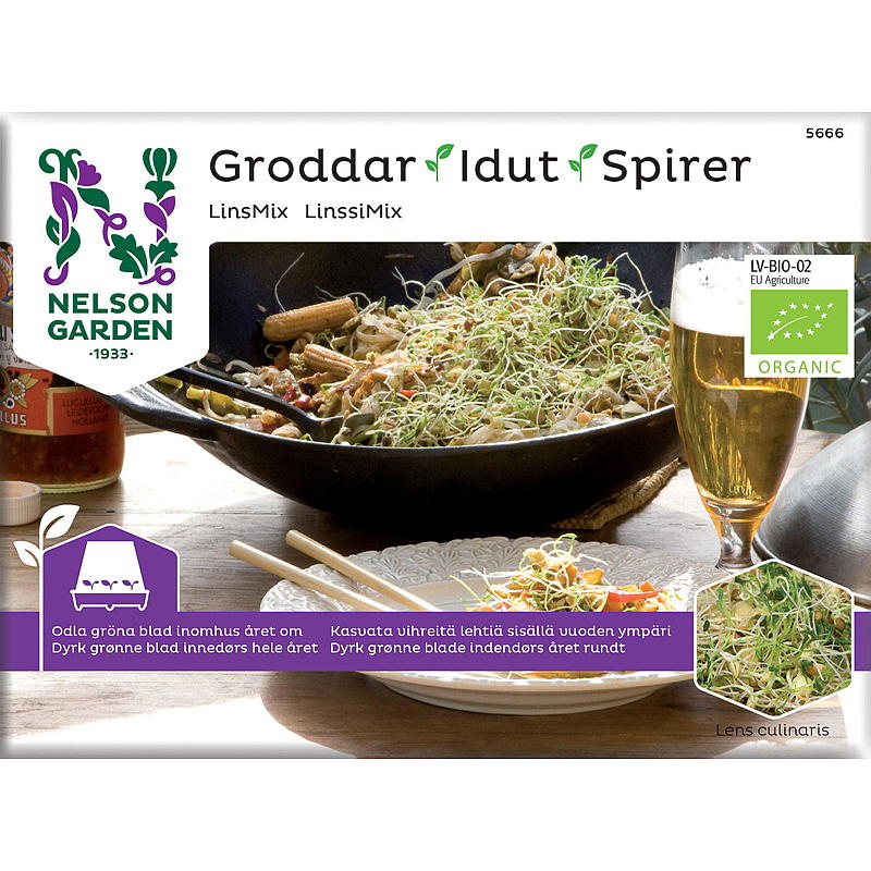Nelson garden Spirer Linser Mix organic