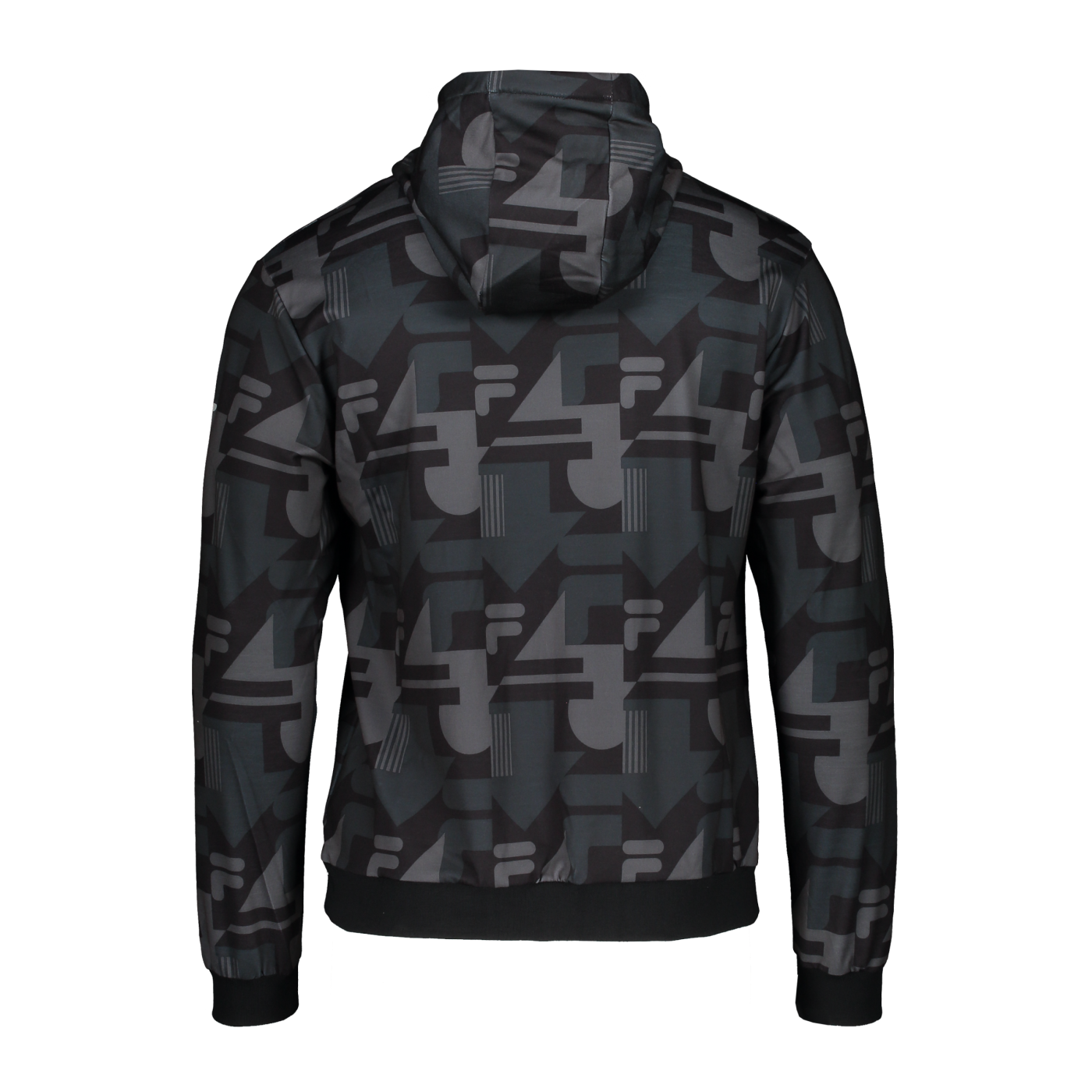 FILA RIAD AOP Hoody Schwarz Grau F83022