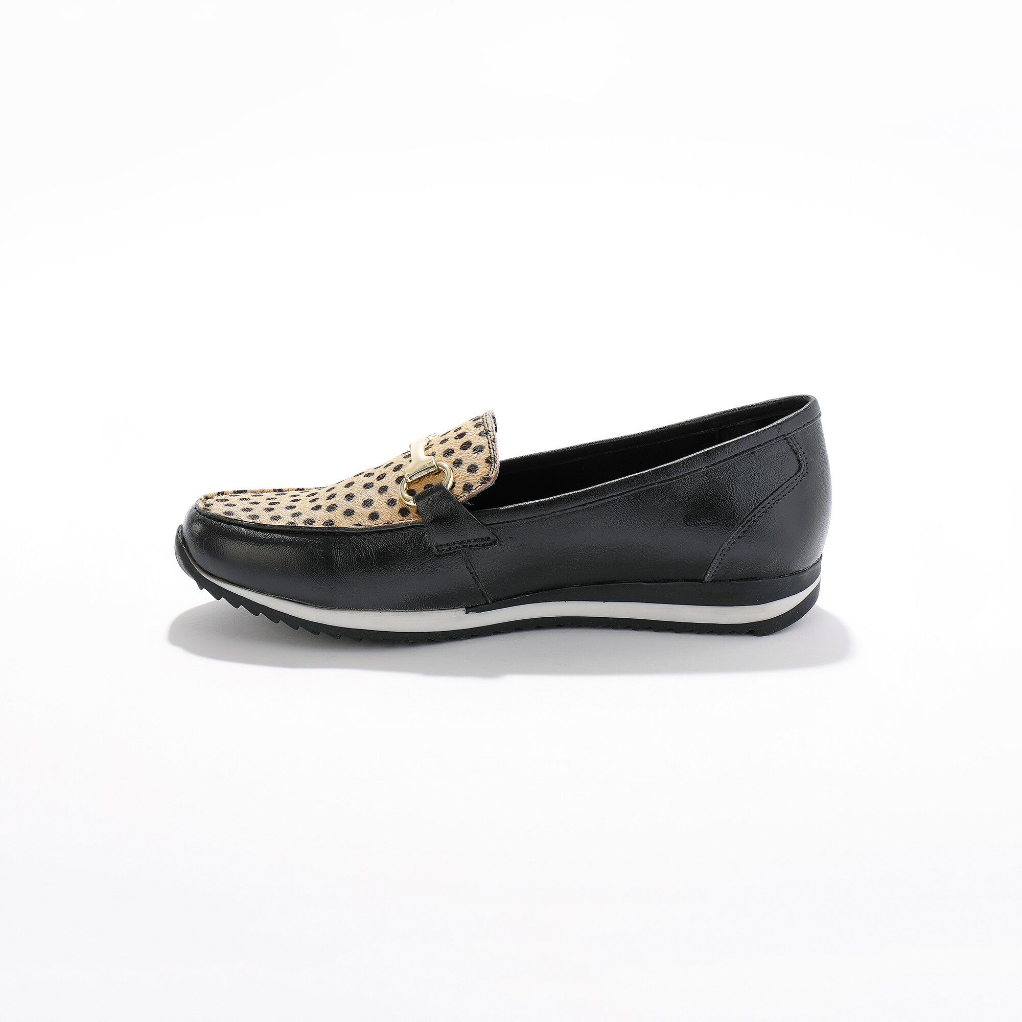 Mocassins compensés cuir souple largeur confort