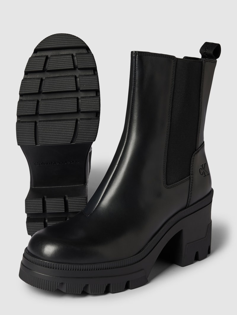 Chelsea Boots mit Blockabsatz Modell 'CHUNKY HEELED' in black