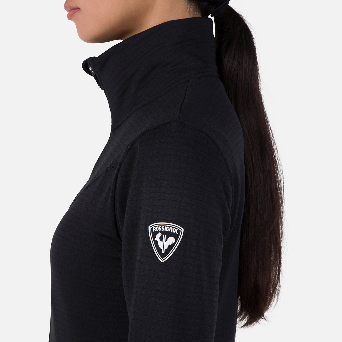 Damenfleecejacke mit durchgehendem Reißverschluss Blackside