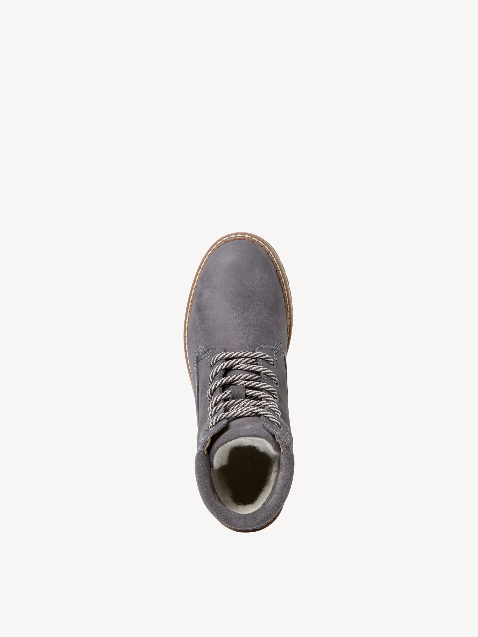 Bottine en cuir - gris doublure chaude