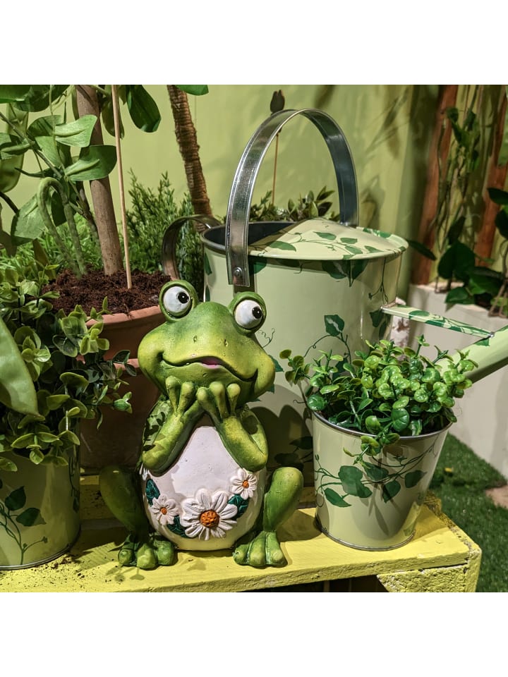 MARELIDA Gartenfigur Frosch Rosie Tierfigur für Beet Gartendeko H: 16cm in grün günstig kaufen onesize