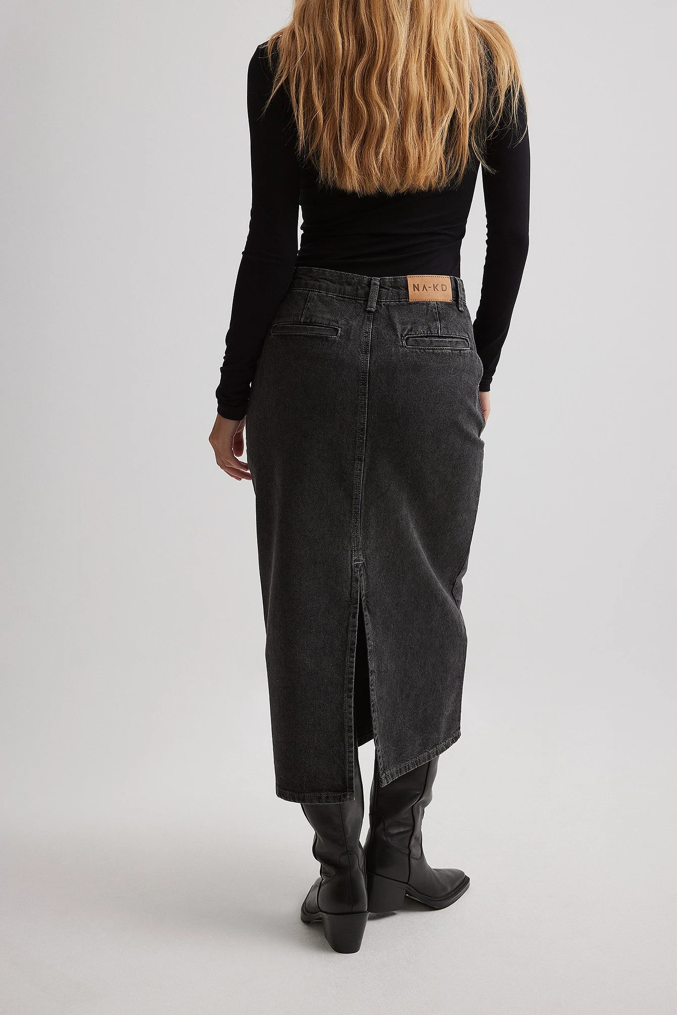 Midi-Jeansrock
