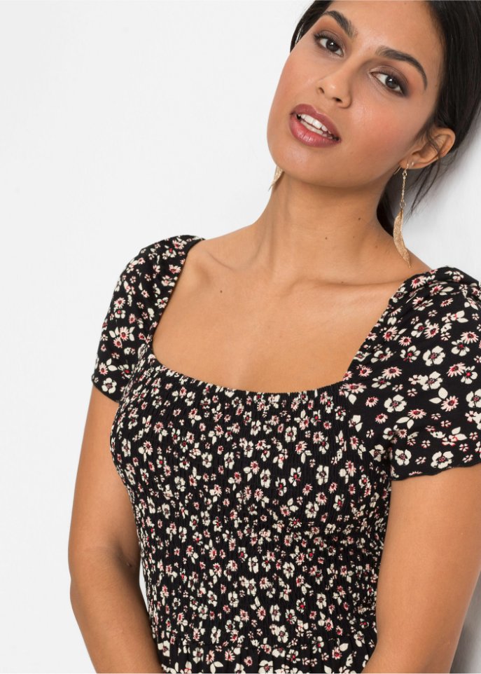 Bedrucktes Maxikleid aus nachhaltiger Viskose