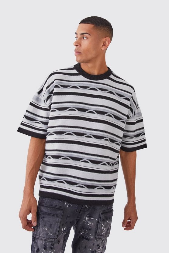 Oversize Jacquard T-Shirt