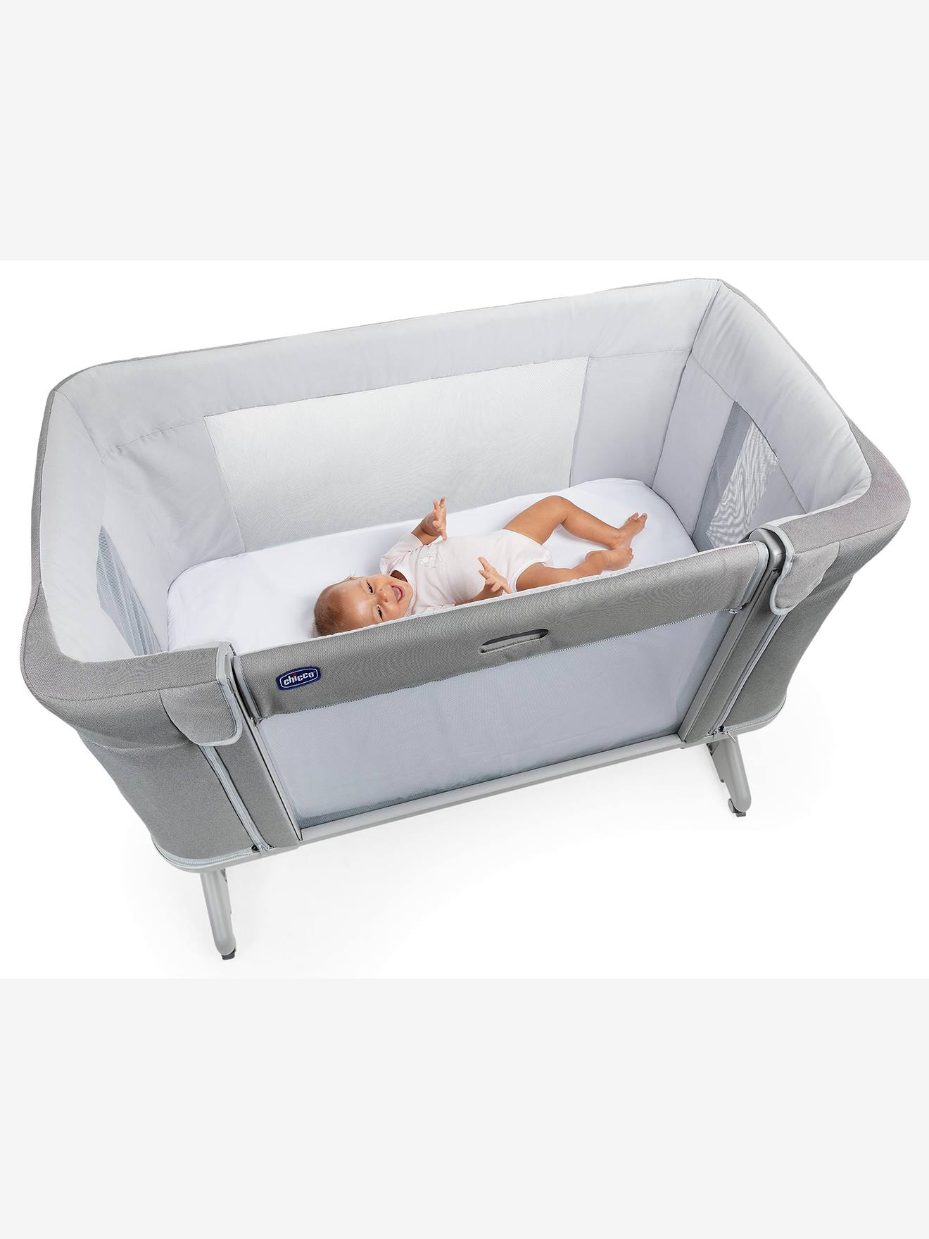 Berceau cododo évolutif Next2Me Forever CHICCO cool grey