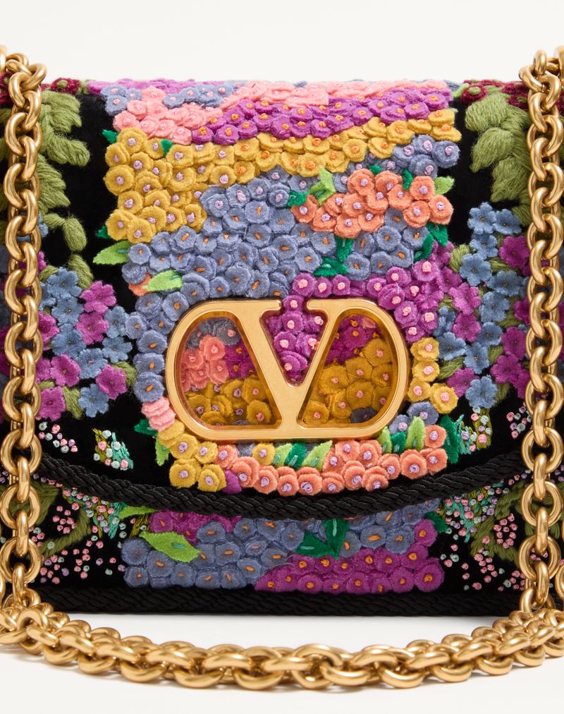 Valentino Garavani Bolsa de Ombro Bordada Vain