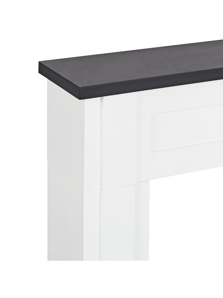 Beliani Kaminumrandung BAUDIN in Weiß - (W) 110 x (H) 100 x (L) 22 cm günstig kaufen onesize