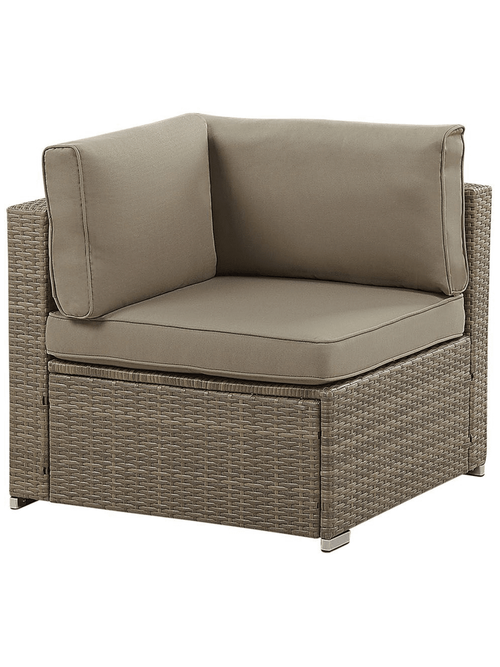 Beliani 7-tlg Lounge Set BELVEDERE in Braun günstig kaufen onesize