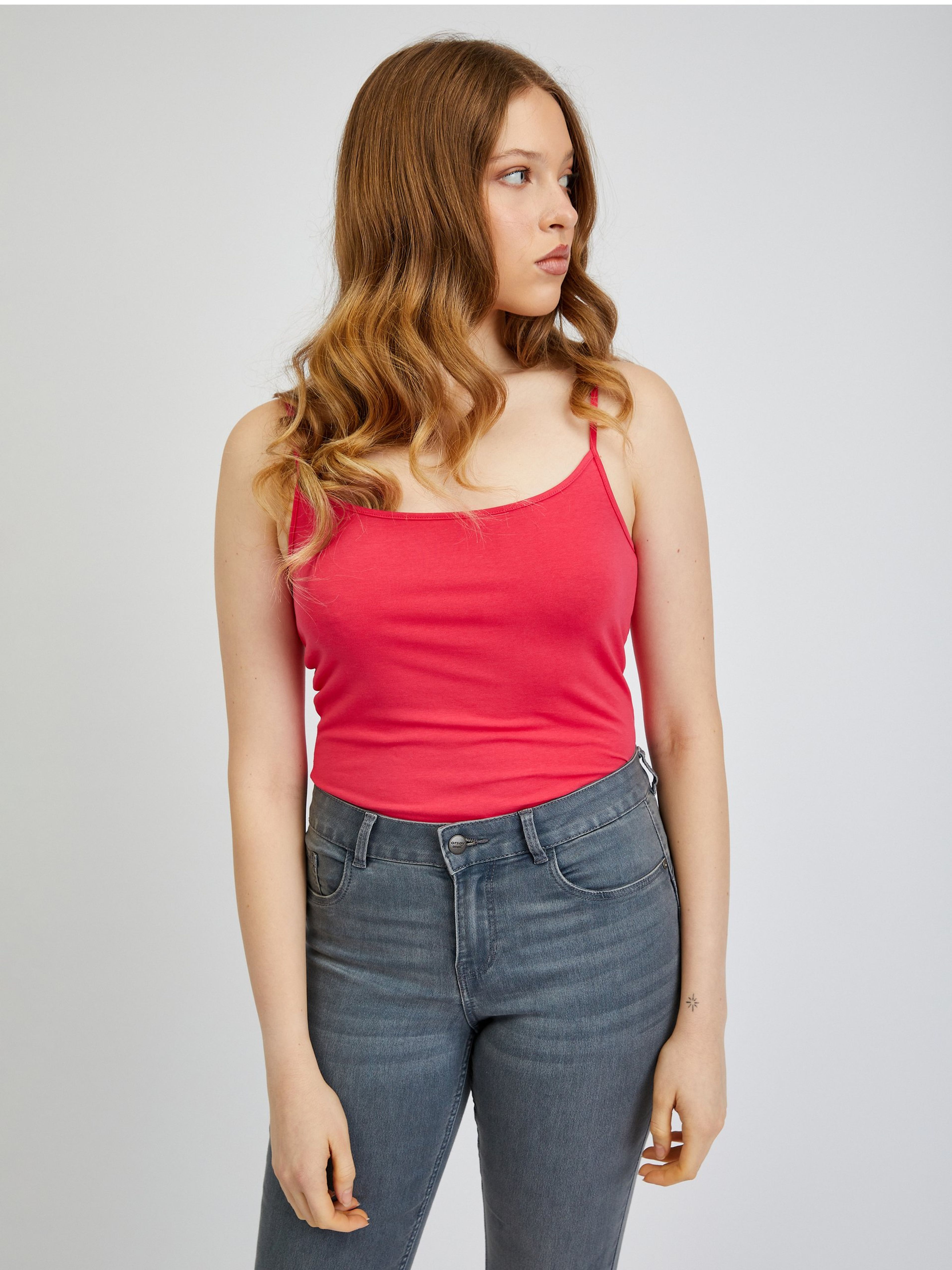 Set aus zwei Damen-Tank-Tops in Dunkelrosa ORSAY