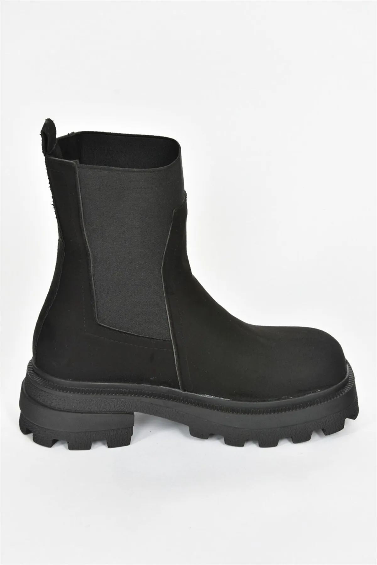 Fox Shoes  Damenstiefel aus schwarzem Wildleder L996050502