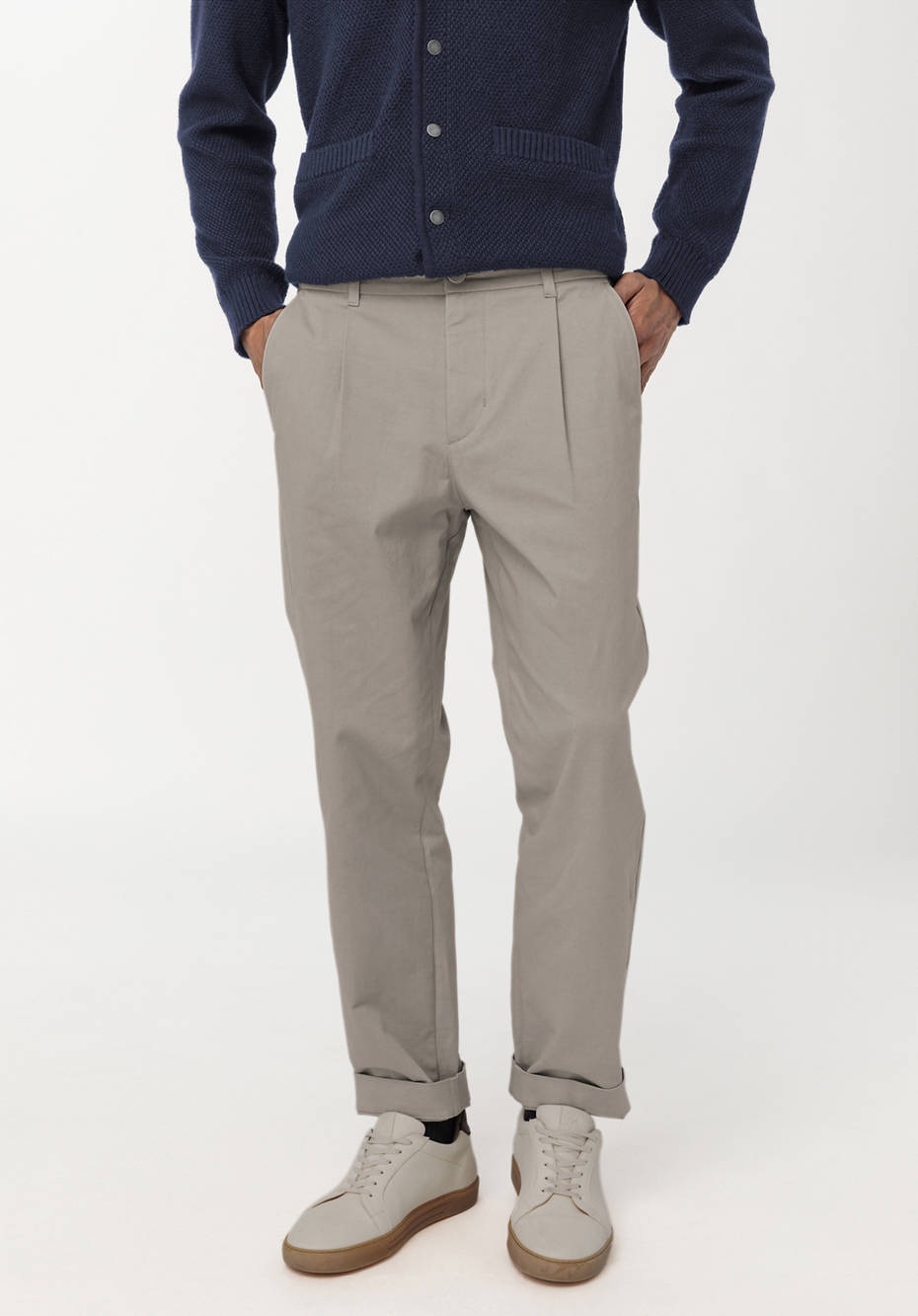 Hose Relaxed Fit aus Bio-Baumwolle mit Hanf