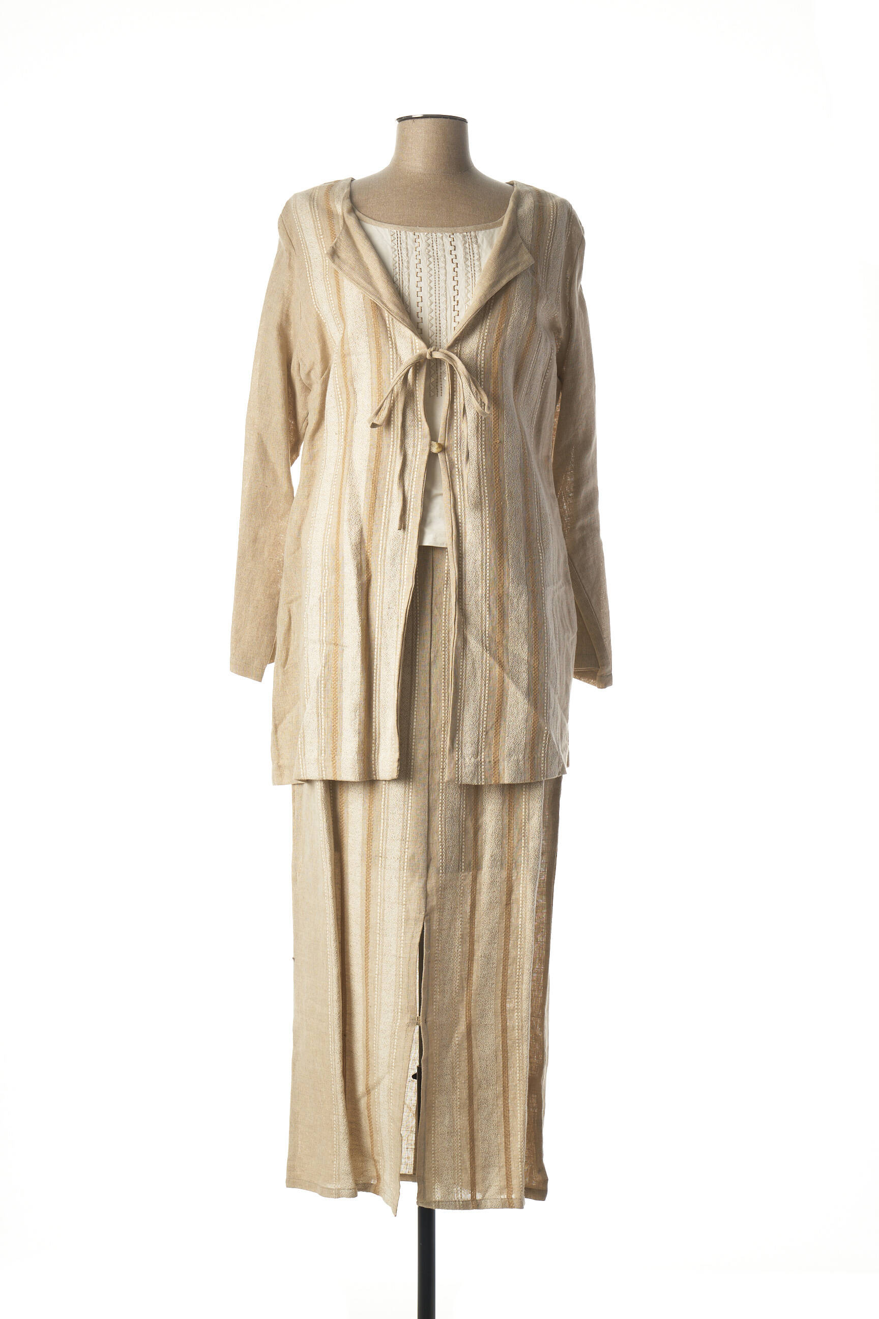Ishwar Ensembles Jupe Femme couleur beige