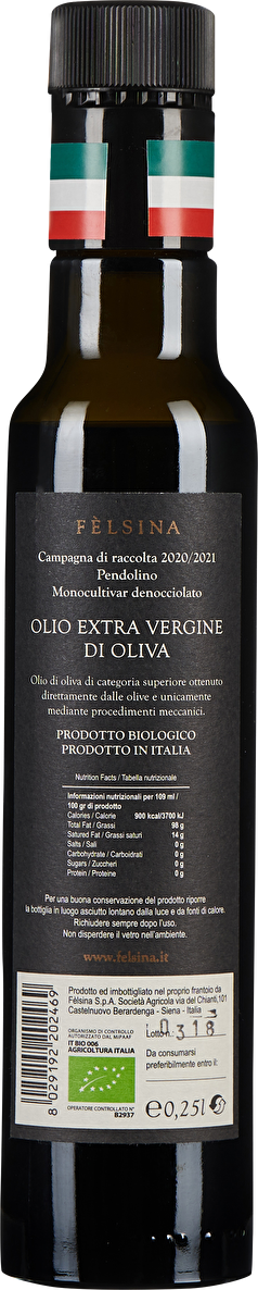 Fèlsina Olio Extra Vergine di Oliva Pendolino 0,25 Liter