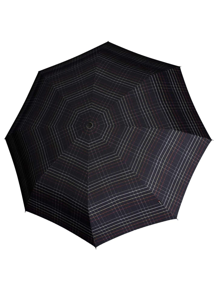 Knirps T.200 M Duomatic - Taschenschirm Regenschirm (sound moon) in check black günstig kaufen onesize
