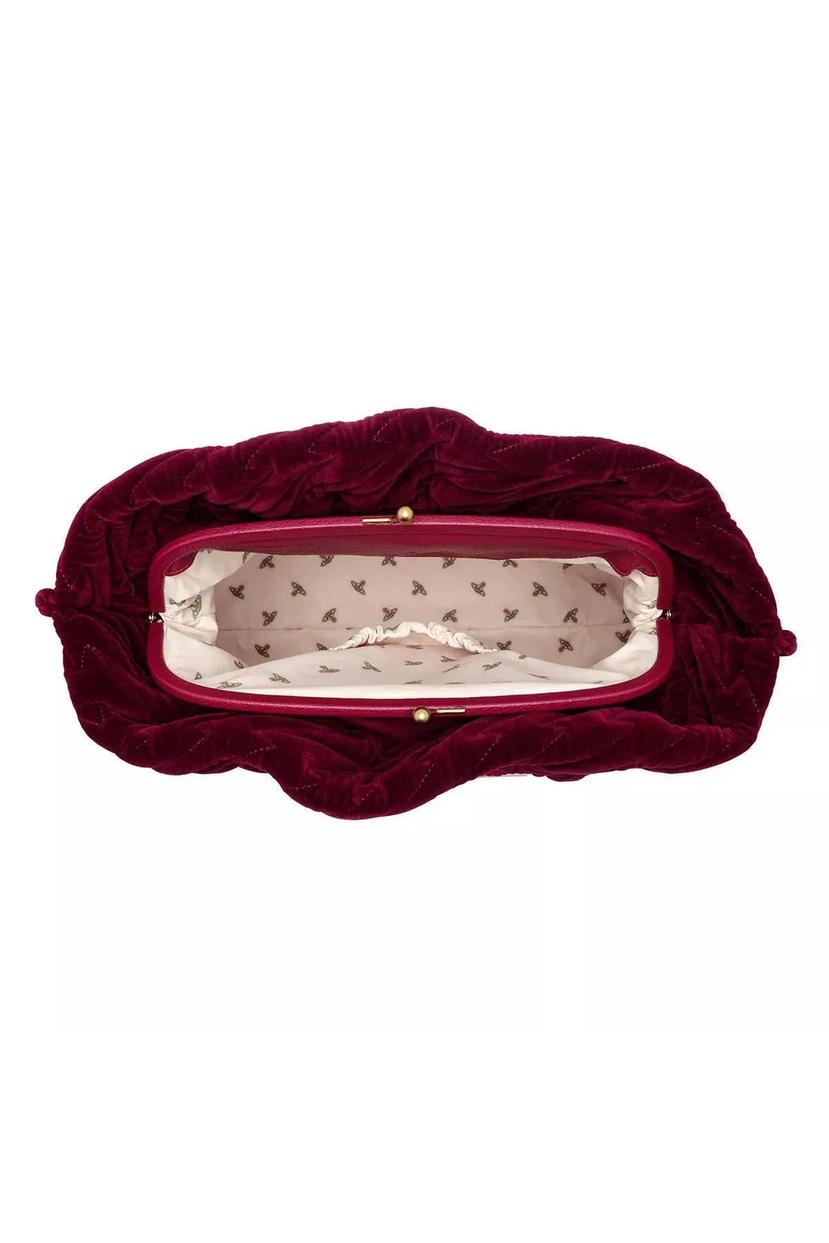 Vivienne Westwood  Große Clutch Eva in Burgunderrot
