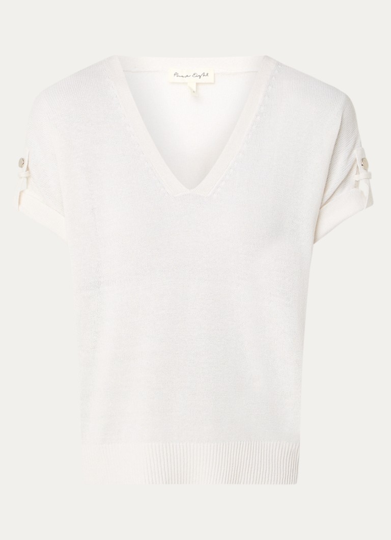 Top Laura di Phase Eight in pregiata maglia di misto lino.