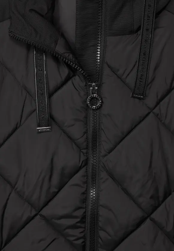 Street One Long Steppweste mit Zipper