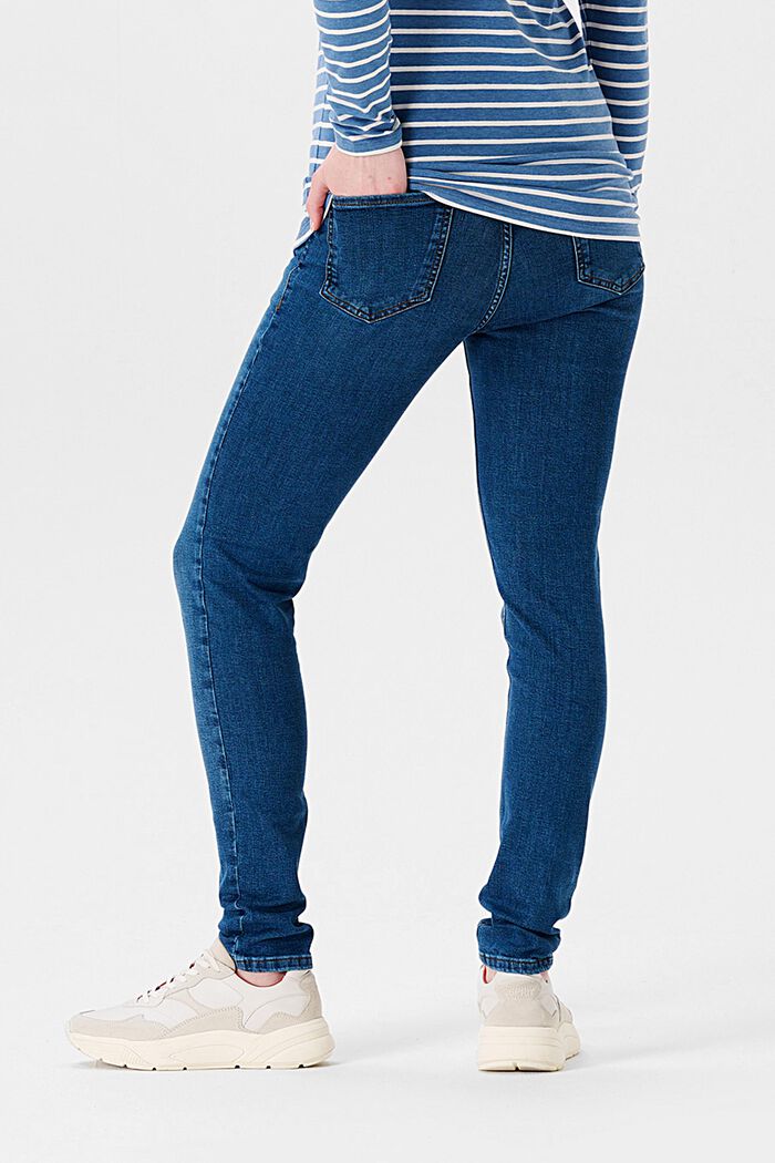 Schmal geschnittene Jeans mit Überbauchbund