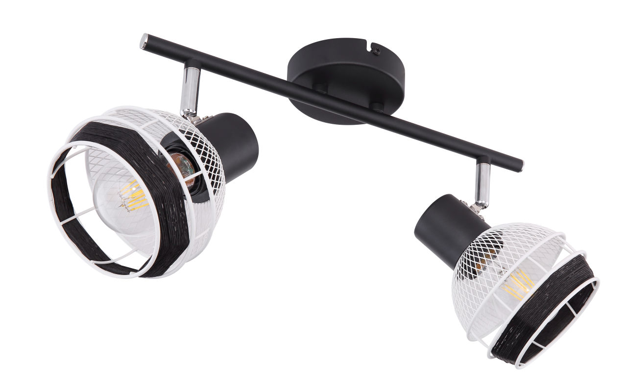 Globo Lighting - GRIDDY - Strahler Metall schwarz matt, 2x E27