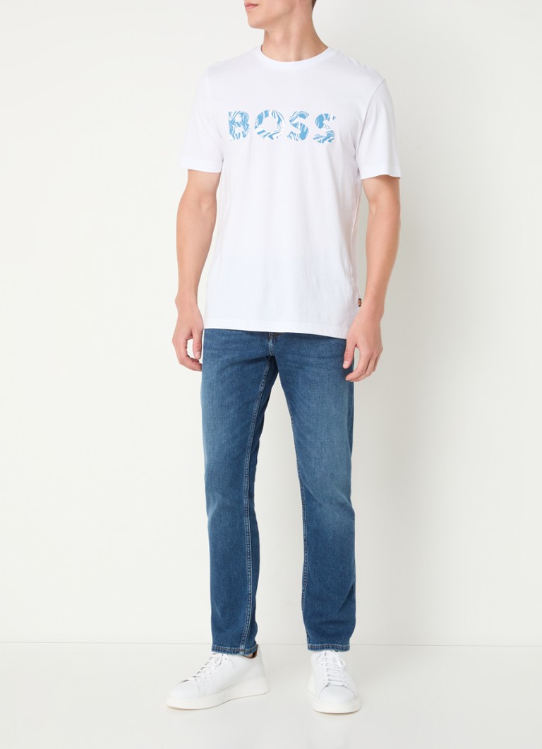 HUGO BOSS Slim fit -farkut, joissa on keskivahva pesu